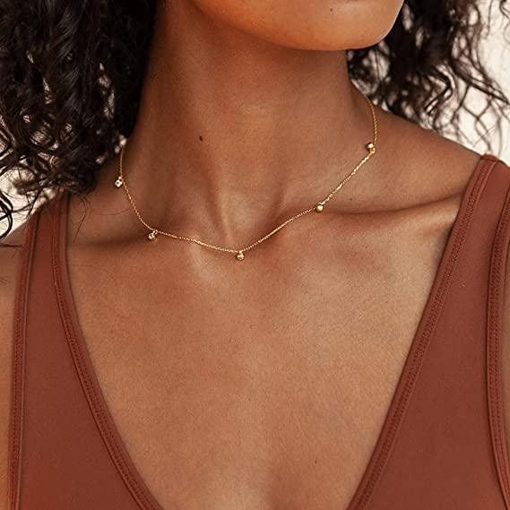 Dainty Cubic Zirconia Chain Necklace