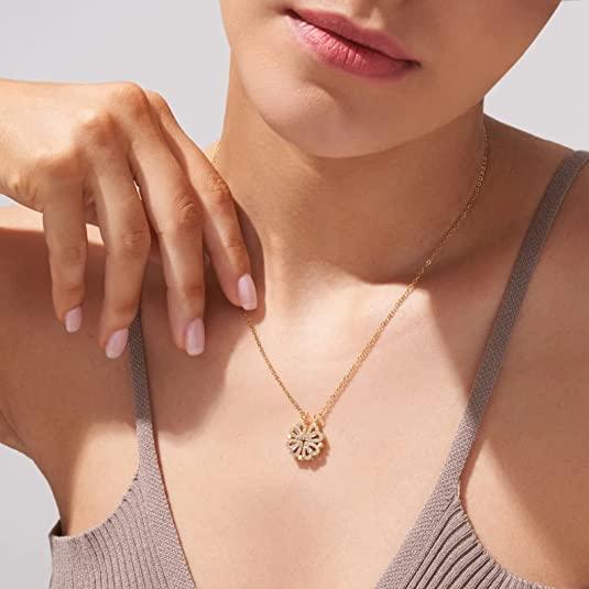 Four Leaf Clover Heart Necklace