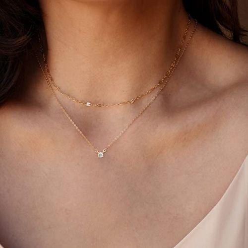 Layered CZ Chain Necklace