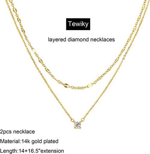 Layered CZ Chain Necklace
