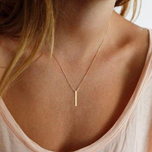 Multi Layer CZ with Bar Necklace