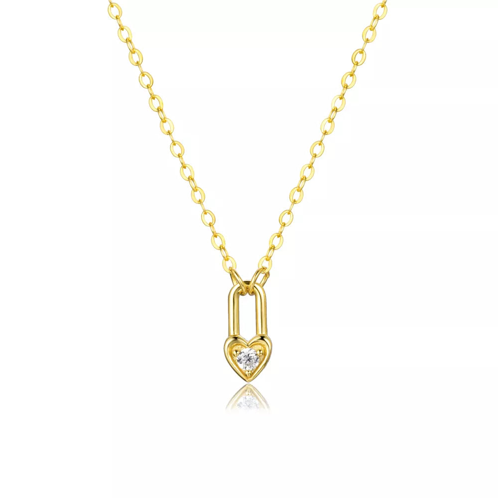 Ellie® Paris Hearts Padlock Necklace
