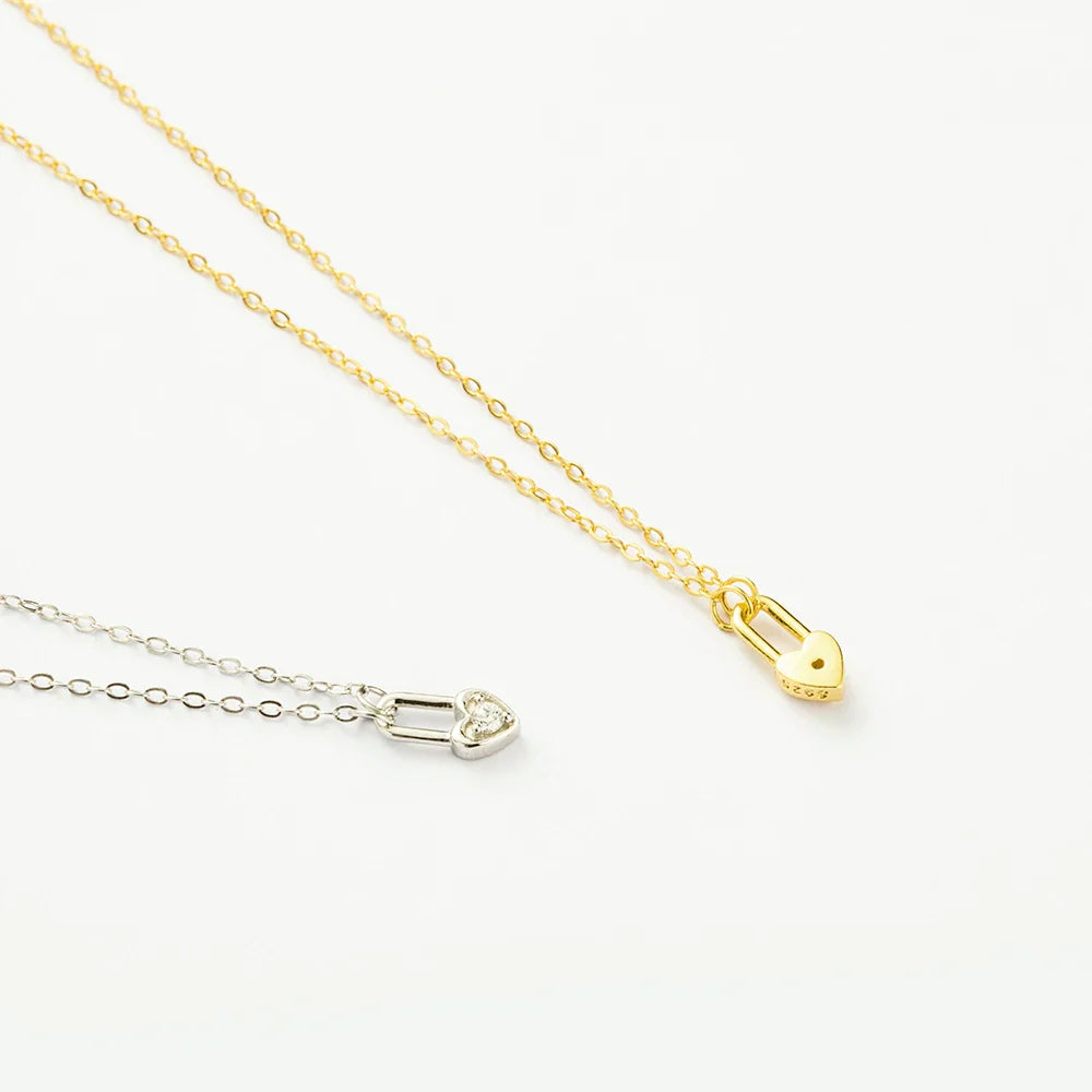 Ellie® Paris Hearts Padlock Necklace
