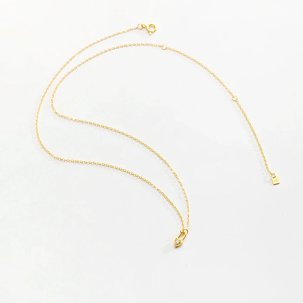 Ellie® Paris Hearts Padlock Necklace