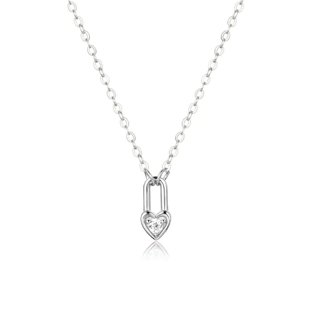 Ellie® Paris Hearts Padlock Necklace