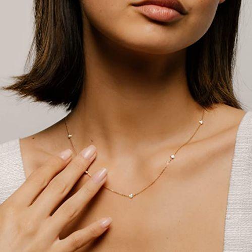 Sparkle CZ Bezel Choker Necklace
