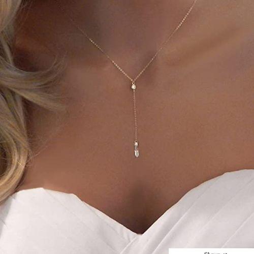 CZ Y Necklace