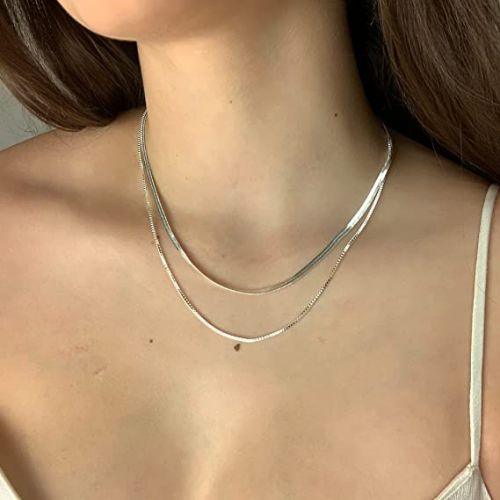 Layered Flat Snake Necklace