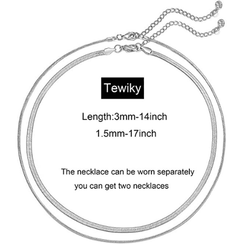 Layered Flat Snake Necklace
