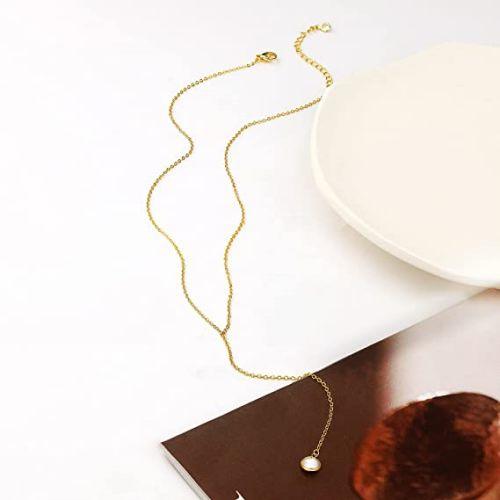 Pearl Y Necklace