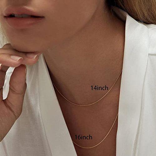 Simple Flat Snake Chain Necklace