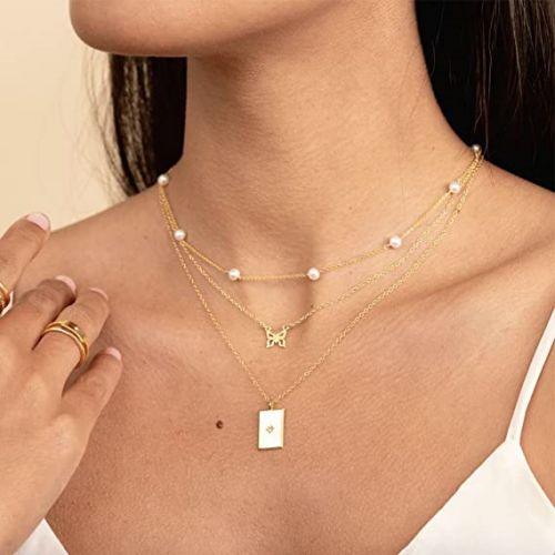Simple Pearl Choker Necklace