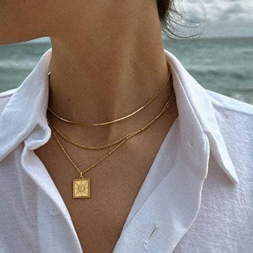 Thin Box Chain Necklace