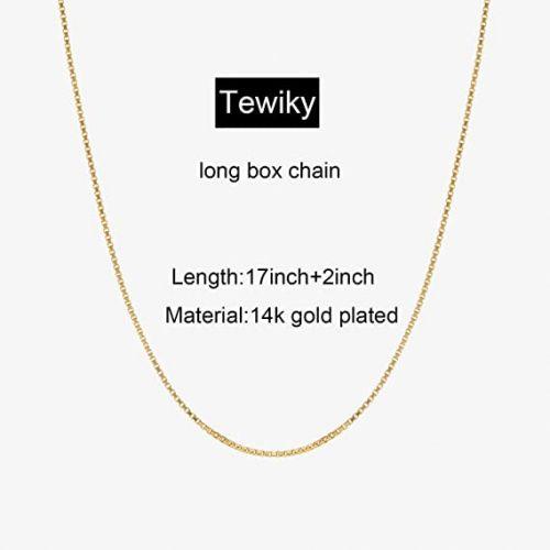 Thin Box Chain Necklace