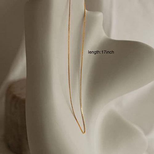 Thin Box Chain Necklace