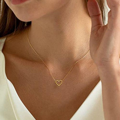 Cute Open Heart Necklace