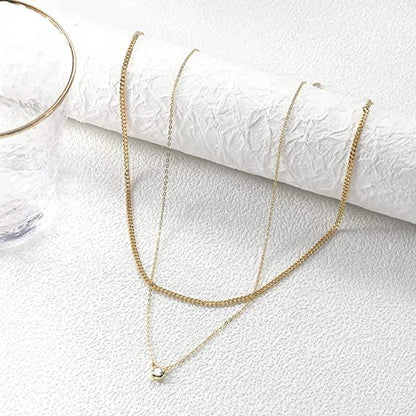 Layered CZ with Cuban Chain Necklace