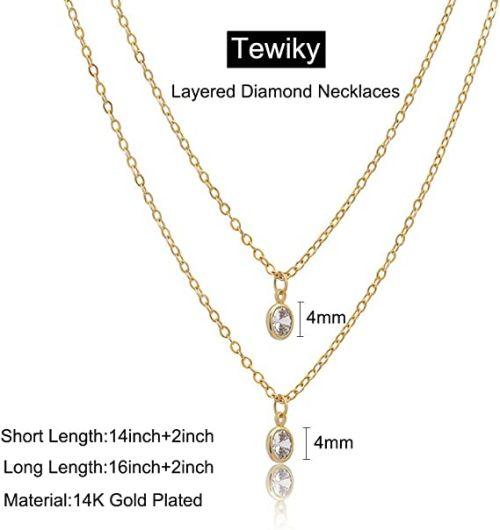 Layered Cubic Zirconia Necklace