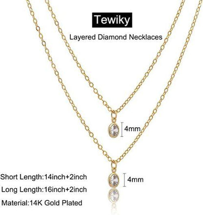 Layered Cubic Zirconia Necklace