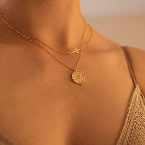 Mini Cross Choker Pendant Necklace