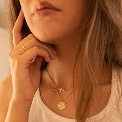 Mini Cross Choker Pendant Necklace