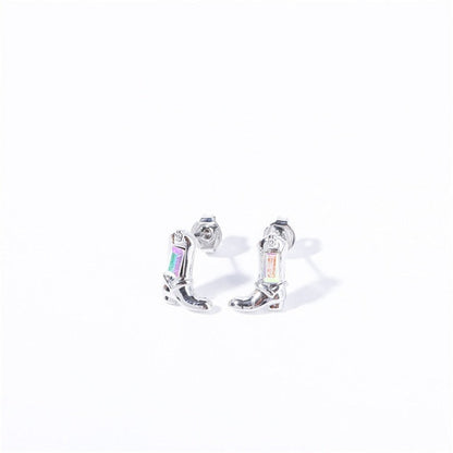 Jessie Opal Hoop Set