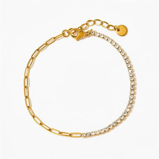 Fae® Paperclip Chain Tennis Bracelet
