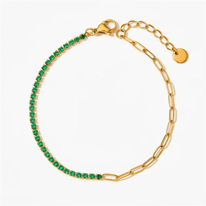 Fae® Paperclip Chain Tennis Bracelet