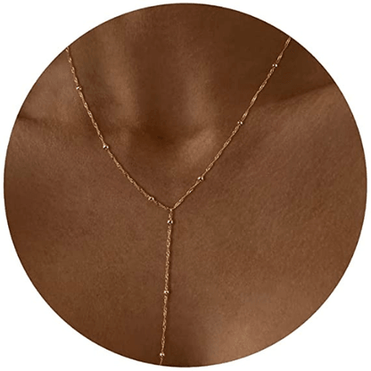 Beaded Y Necklace