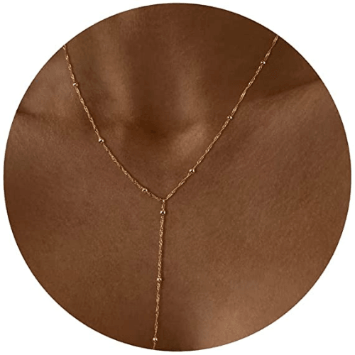 Beaded Y Necklace