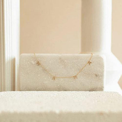 CZ MAMA Letter Necklace