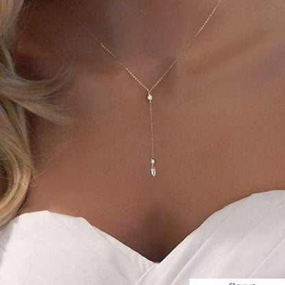 CZ Y Necklace
