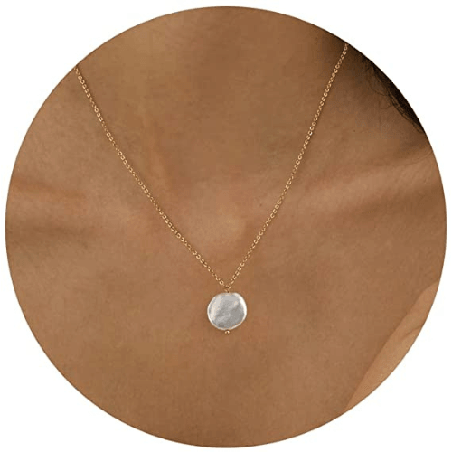Circle Pearl Necklace