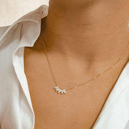 Five Marquise CZ Necklace