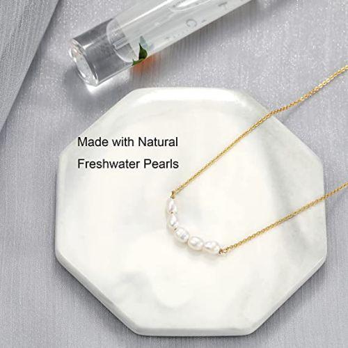 Five Pearl Choker Necklace