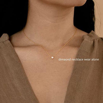Layered Beads Choker with CZ Pendant Necklace