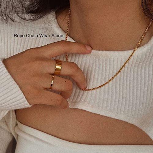 Layered Snake Chain with Rope Necklace