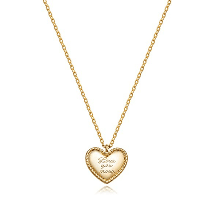 Love Your Mom Heart Shaped Necklace