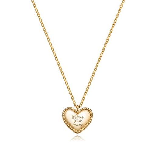 Love Your Mom Heart Shaped Necklace