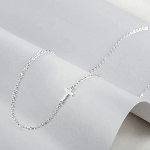 Mini Cross Choker Pendant Necklace