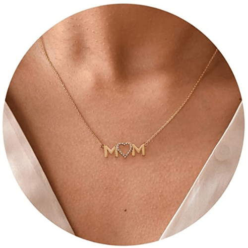 Mom Heart Pendant Necklace