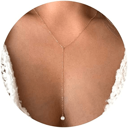 Pearl Y Necklace