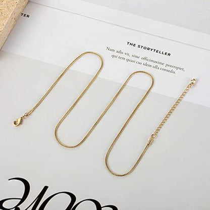 Simple Flat Snake Chain Necklace