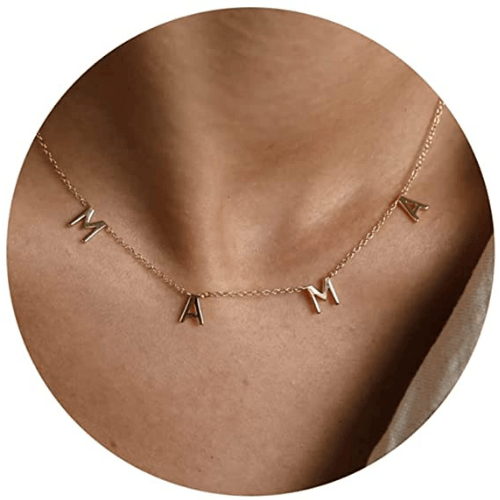 Simple MAMA Letter Necklace