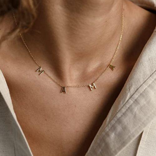 Simple MAMA Letter Necklace