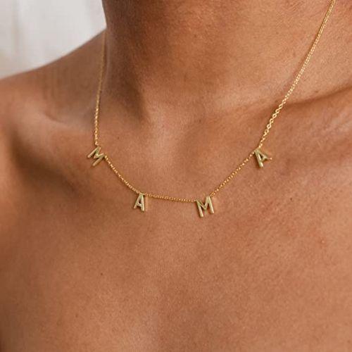 Simple MAMA Letter Necklace