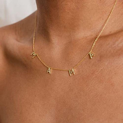 Simple MAMA Letter Necklace