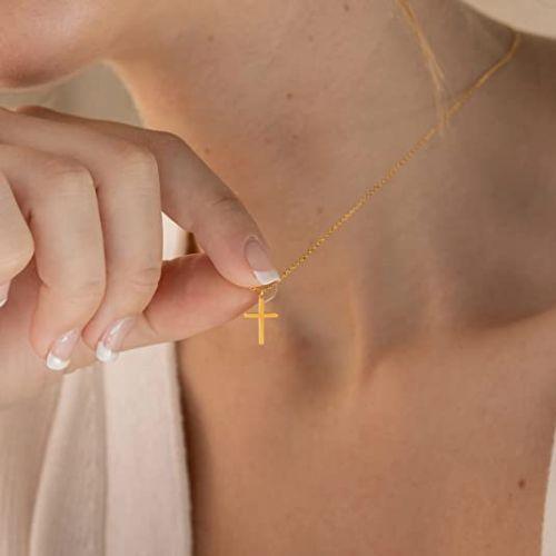 Small Cross Pendant Necklace