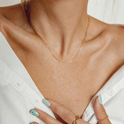 Thin Box Chain Necklace
