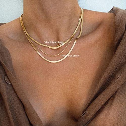 Thin Box Chain Necklace